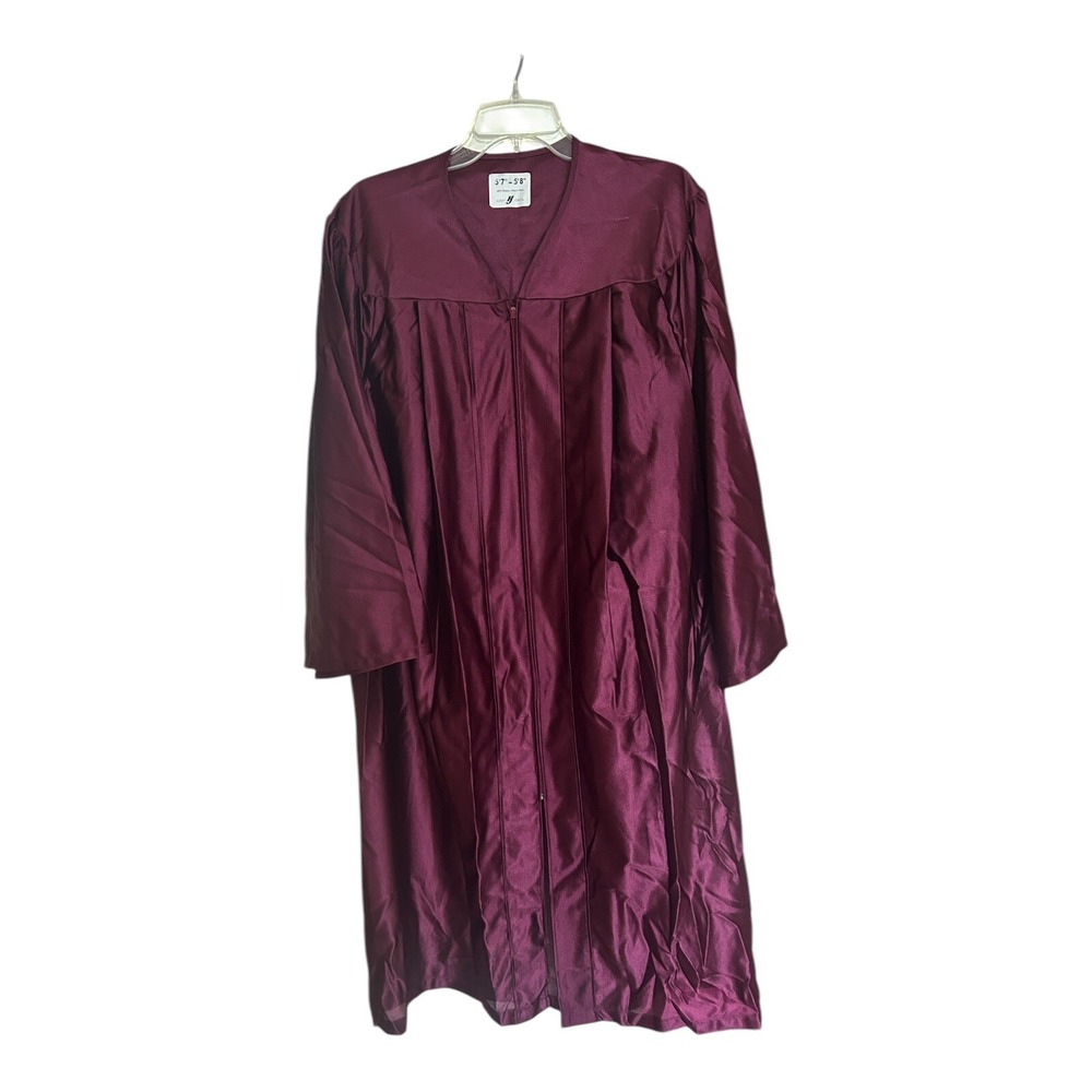 Herff Jones Burgundy Graduation Gown with Cap  5'7" 5'8" No Tassel